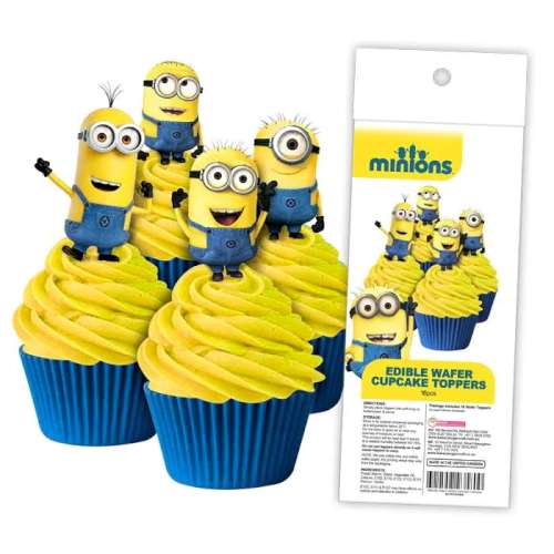Edible Wafer Paper Cupcake Decorations - Minions